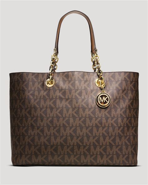 michael michael kors cynthia large tote black brown 